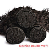 Brazilian-Curly- Human Hair Extensions - 4 Bundles 400g